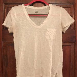 Madewell white short sleeved t shirt, size XS